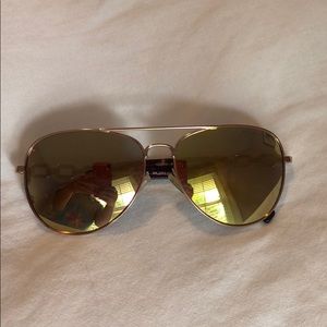 Michael Kors Golden Reflective Aviator Sunglasses